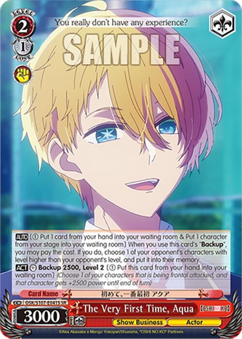 The Very First Time Aqua(SR) (107041) [OSK] - Weiss Schwarz Single