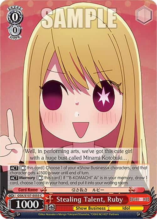 Stealing Talent Ruby (107055) [OSK] - Weiss Schwarz Single