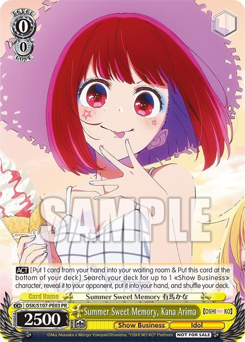Summer Sweet Memory Kana Arima (10703) [OSK] - Weiss Schwarz Single