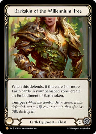 Barkskin of the Millennium Tree (28) [ROS] - Flesh and Blood TCG Single