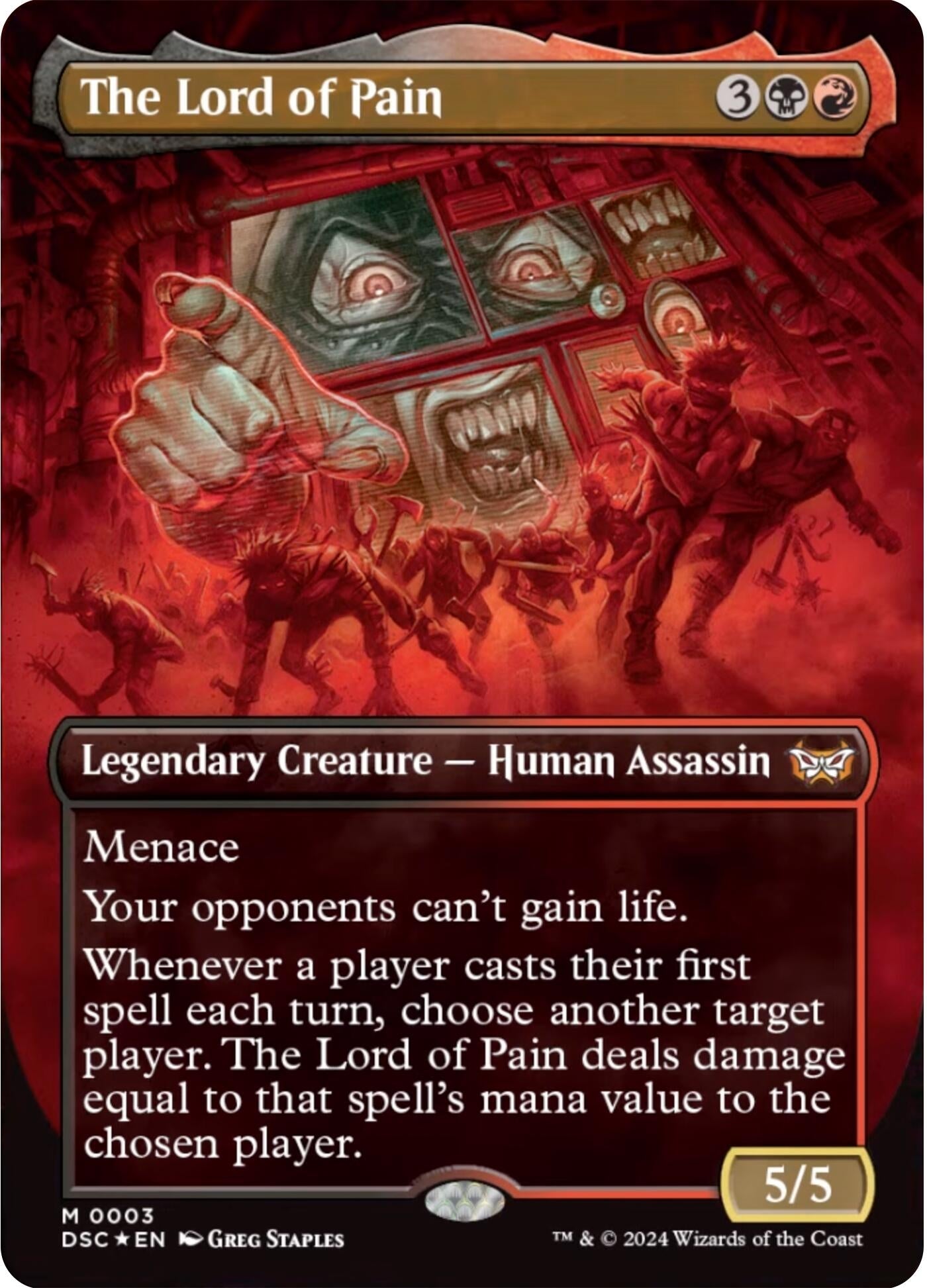 The Lord of Pain (Borderless) (3) [CSK] - MTG Single