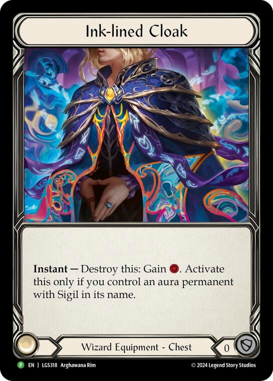 Ink-lined Cloak (318) [PR] - Flesh and Blood TCG Single