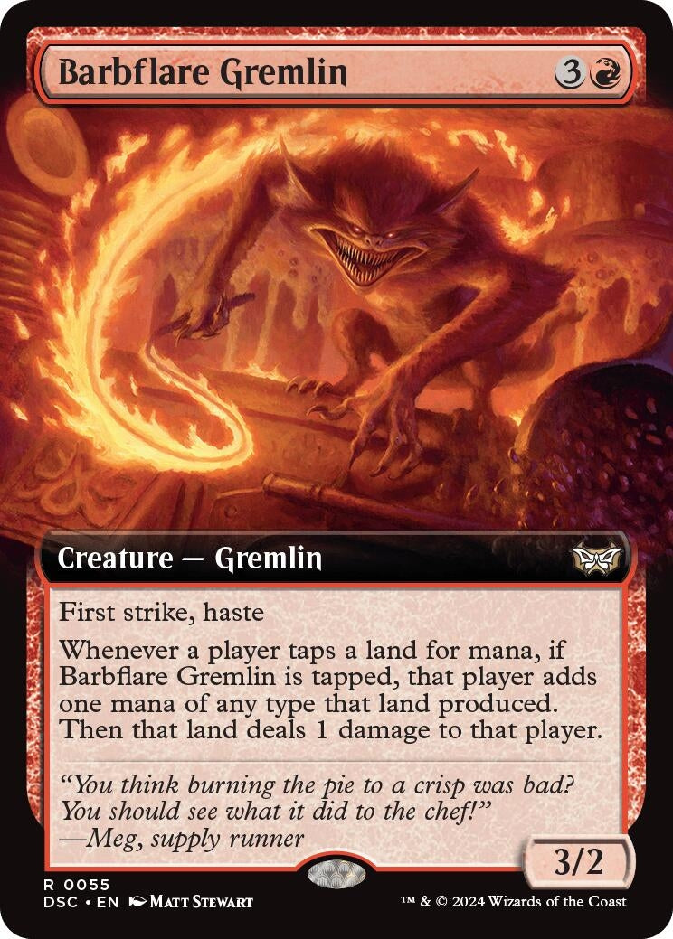 Barbflare Gremlin (Extended Art) (55) [CSK] - MTG Single