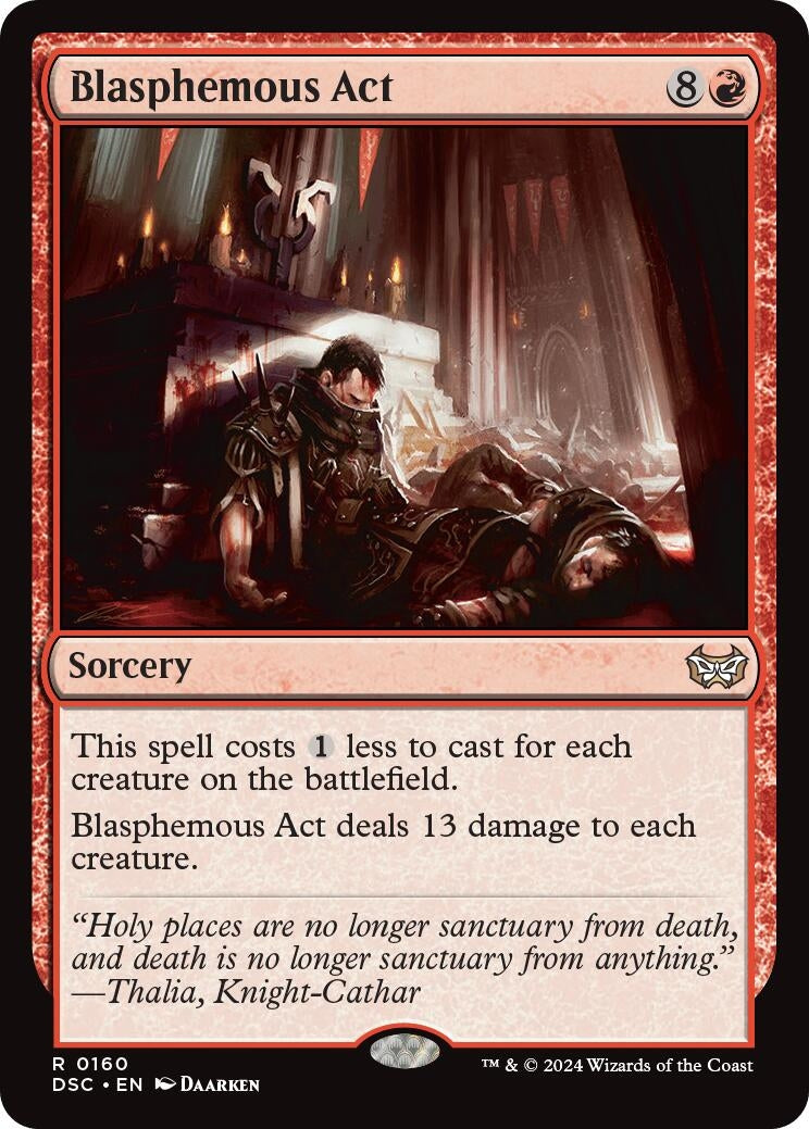 Blasphemous Act (160) [CSK] - MTG Single