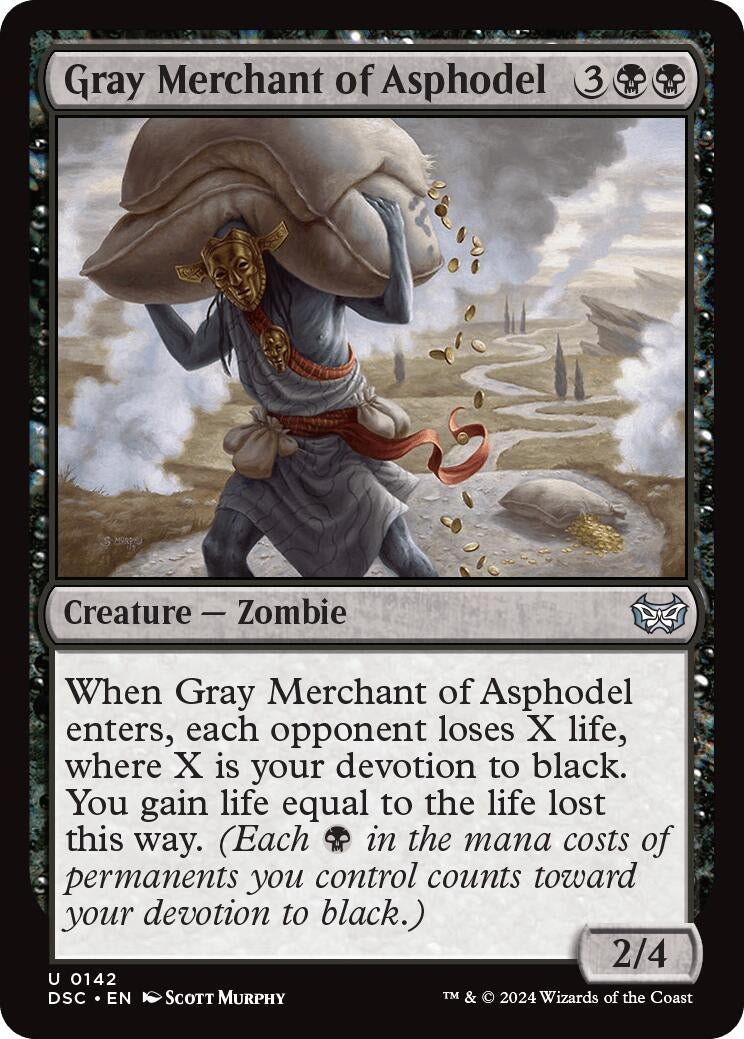Gray Merchant of Asphodel (142) [CSK] - MTG Single