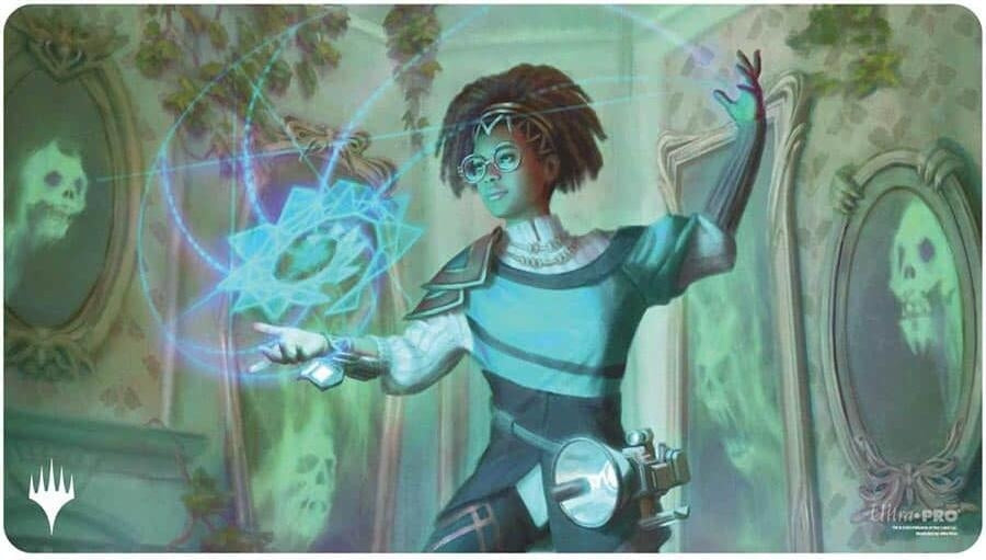 Duskmourn Playmat for Magic: The Gathering - Commander D (Zimone Mystery Unraveler) - Playmats Sealed
