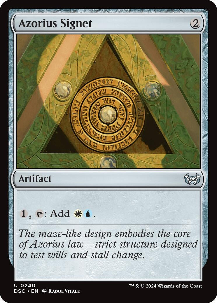 Image for Azorius Signet (240) (Duskmourn: House of Horror) - Magic: The Gathering