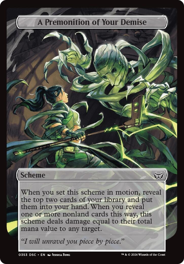 A Premonition of Your Demise (Full Art) (353) [CSK] - MTG Single