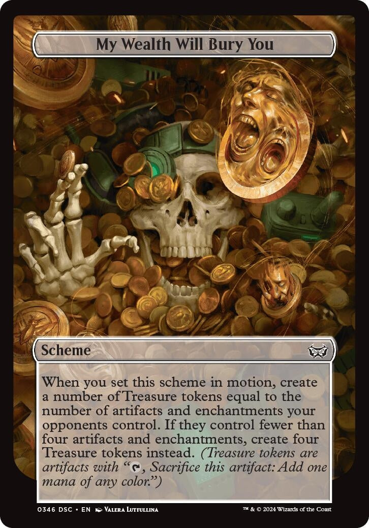 My Wealth Will Bury You (Full Art) (346) [CSK] - MTG Single