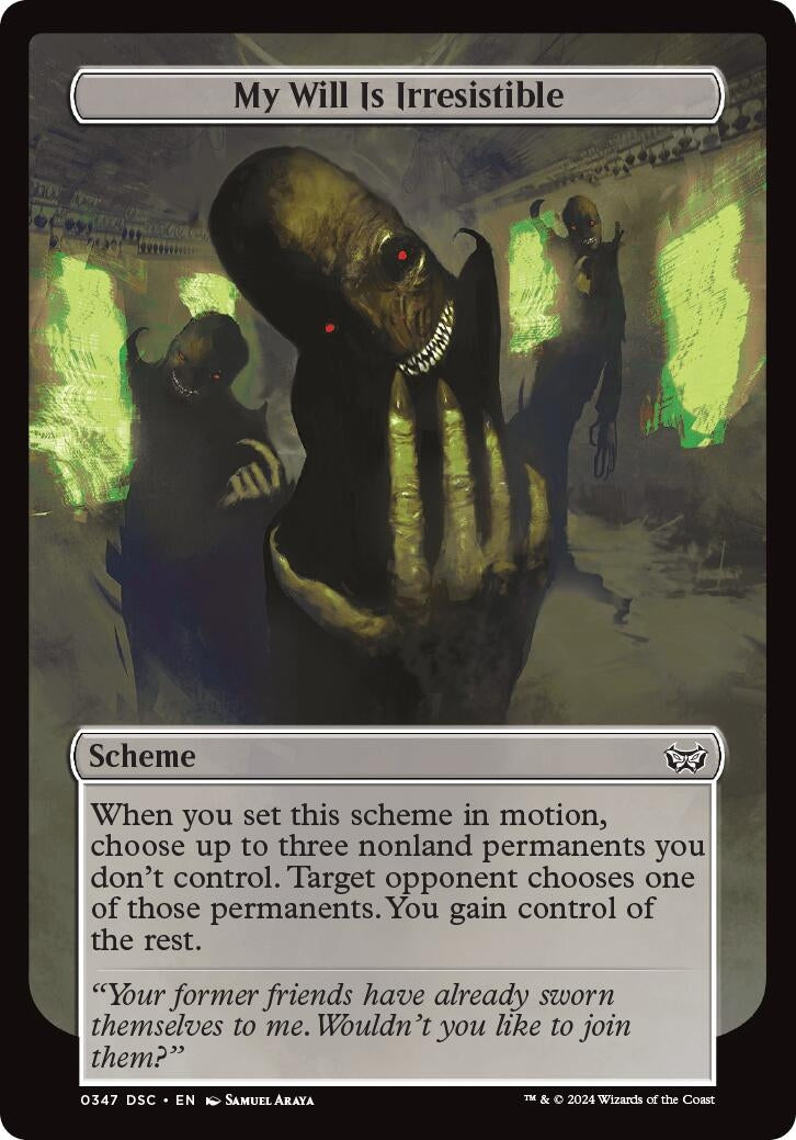 My Will Is Irresistible (Full Art) (347) [CSK] - MTG Single