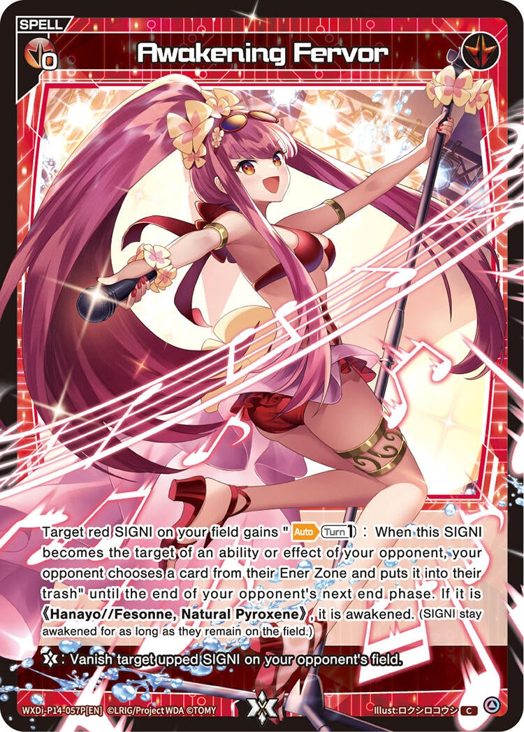 Awakening Fervor (Parallel) (14057) [WXDi-P14] - WIXOSS Single