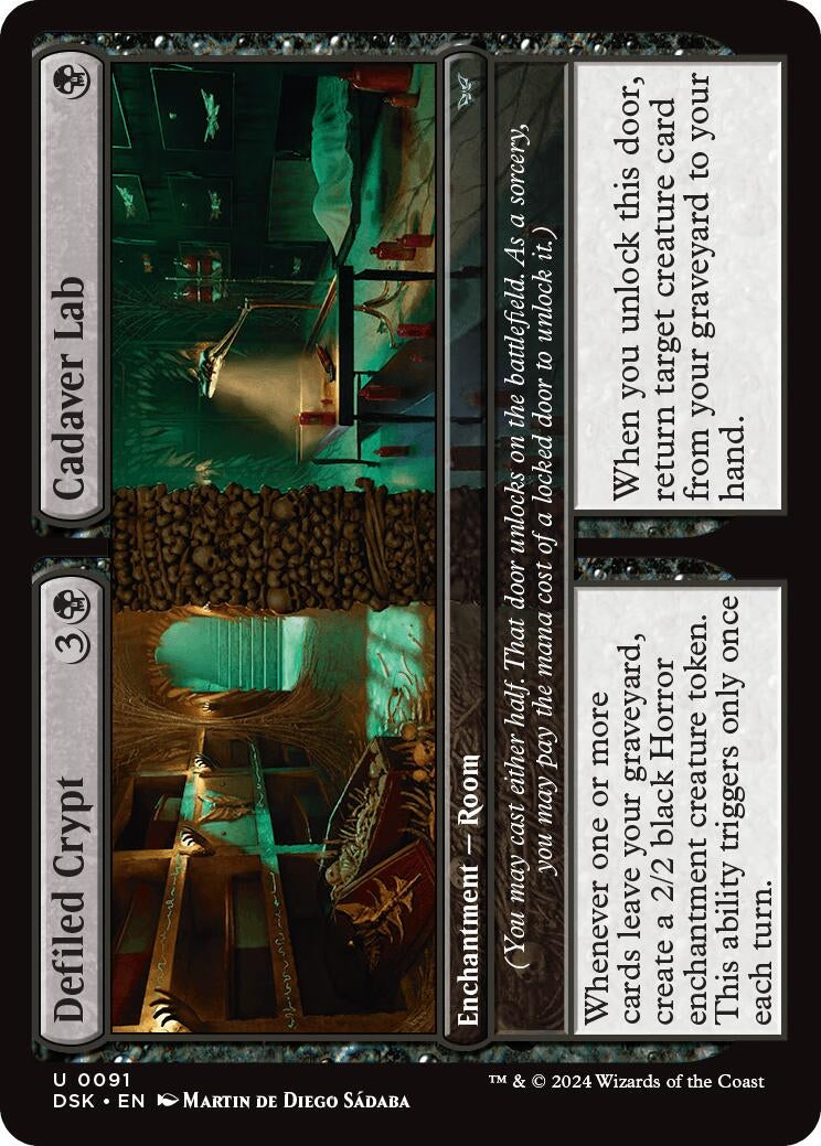 Defiled Crypt // Cadaver Lab (91) [DSK] - MTG Single