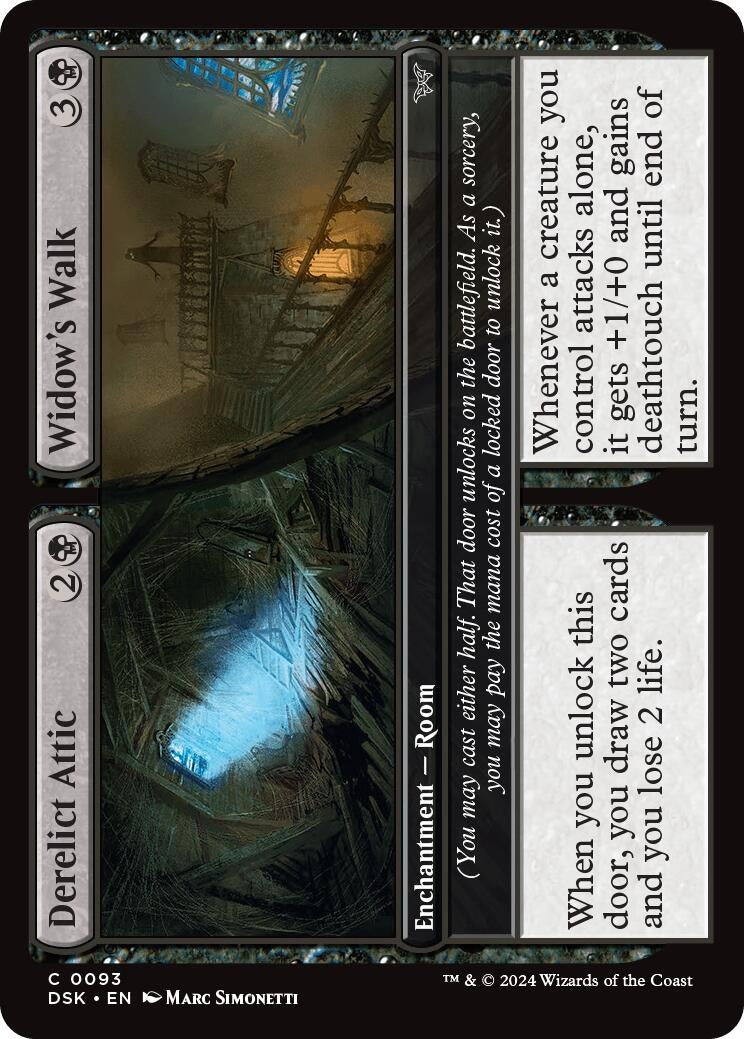 Derelict Attic // Widow’s Walk (93) [DSK] - MTG Single