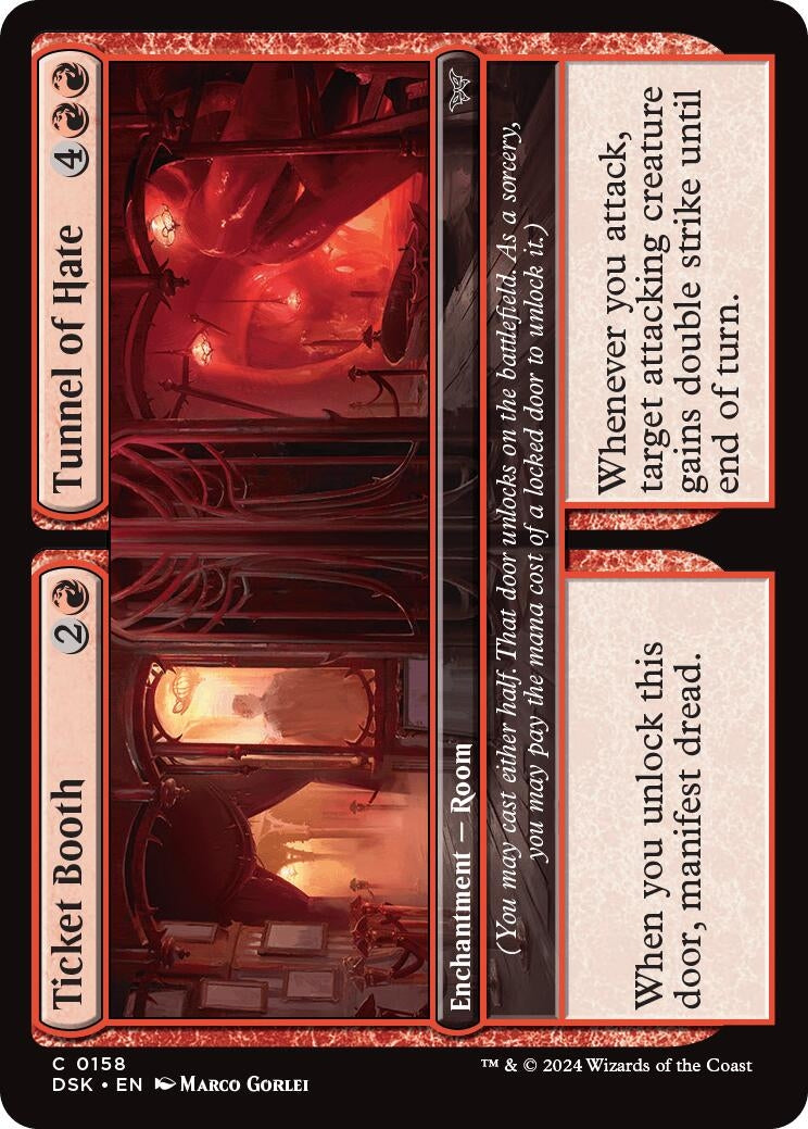 Ticket Booth // Tunnel of Hate (158) [DSK] - MTG Single