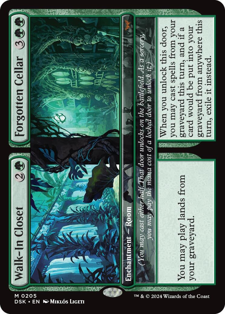 Walk-In Closet // Forgotten Cellar (205) [DSK] - MTG Single
