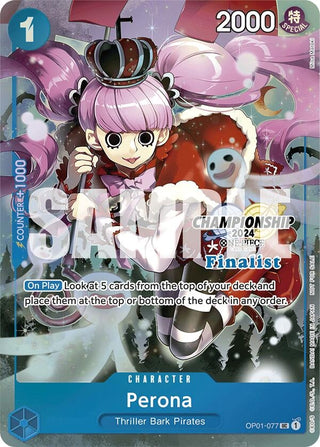 Perona (Championship 2024 Finalist Card Set) (1077) (OP-PR) - One Piece Card Game Single