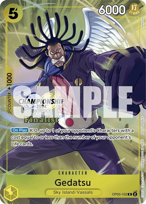 Gedatsu (Championship 2024 Finalist Card Set) (5102) (OP-PR) - One Piece Card Game Single