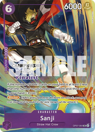 Sanji (Championship 2024 Finalist Card Set) (7064) (OP-PR) - One Piece Card Game Single