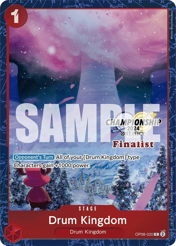 Drum Kingdom (Championship 2024 Finalist Card Set) (8020) (OP-PR) - One Piece Card Game Single