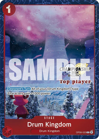 Drum Kingdom (Championship 2024 Top Player Pack) (8020) (OP-PR) - One Piece Card Game Single