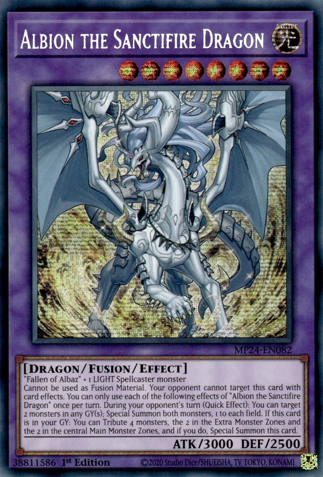 Albion the Sanctifire Dragon (24082) - YuGiOh Single