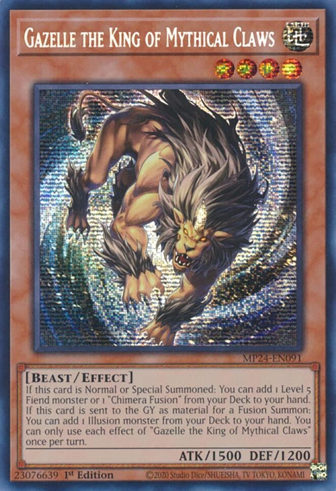 Gazelle the King of Mythical Claws (24091) - YuGiOh Single