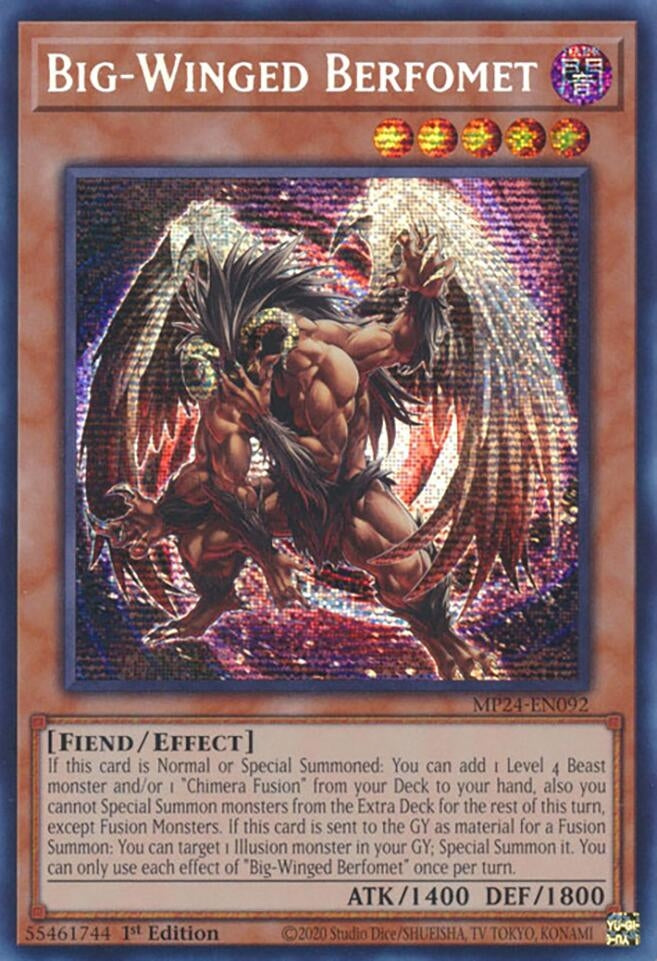 Big-Winged Berfomet (24092) - YuGiOh Single