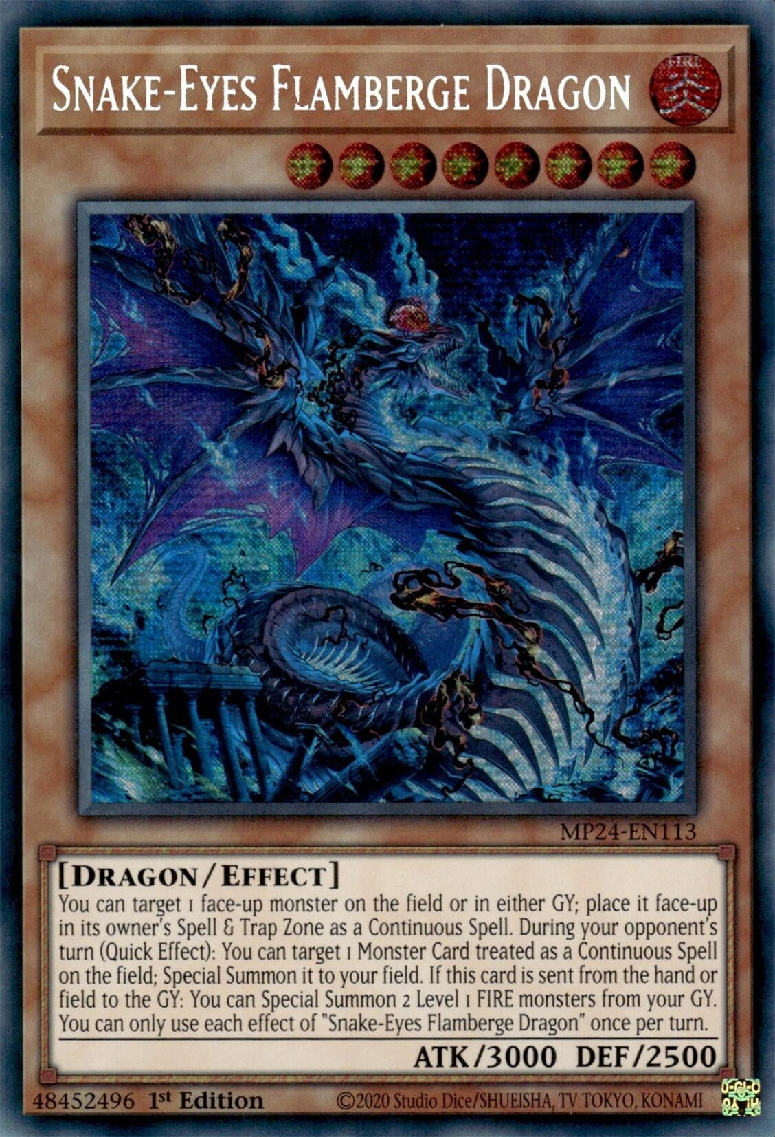 Snake-Eyes Flamberge Dragon (24113) - YuGiOh Single