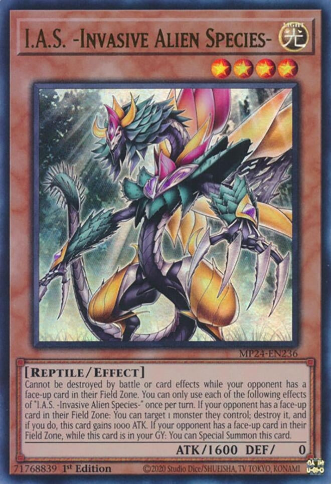 I.A.S. -Invasive Alien Species- (24236) - YuGiOh Single