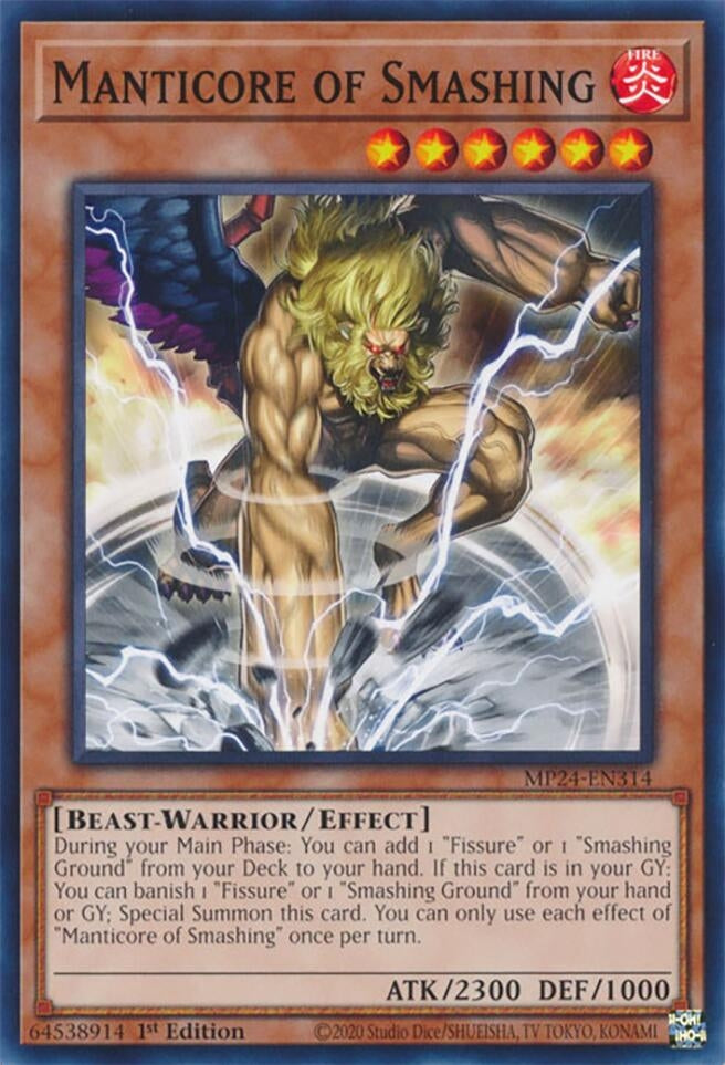 Manticore of Smashing (24314) - YuGiOh Single