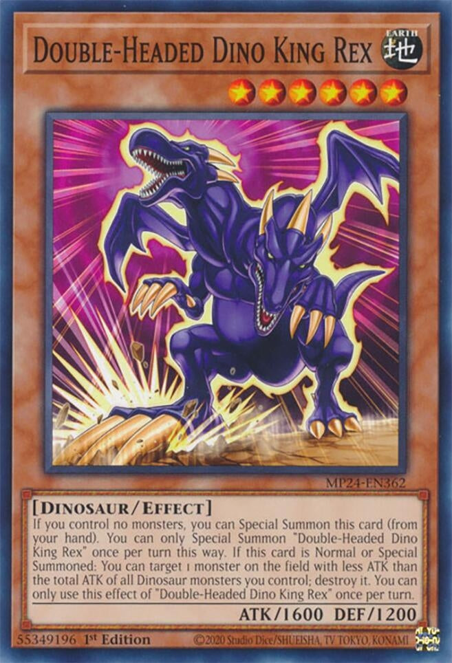 Double-Headed Dino King Rex (24362) - YuGiOh Single