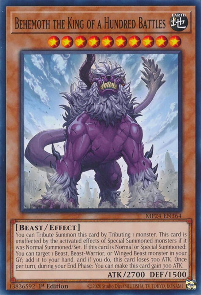 Behemoth the King of a Hundred Battles (24364) - YuGiOh Single