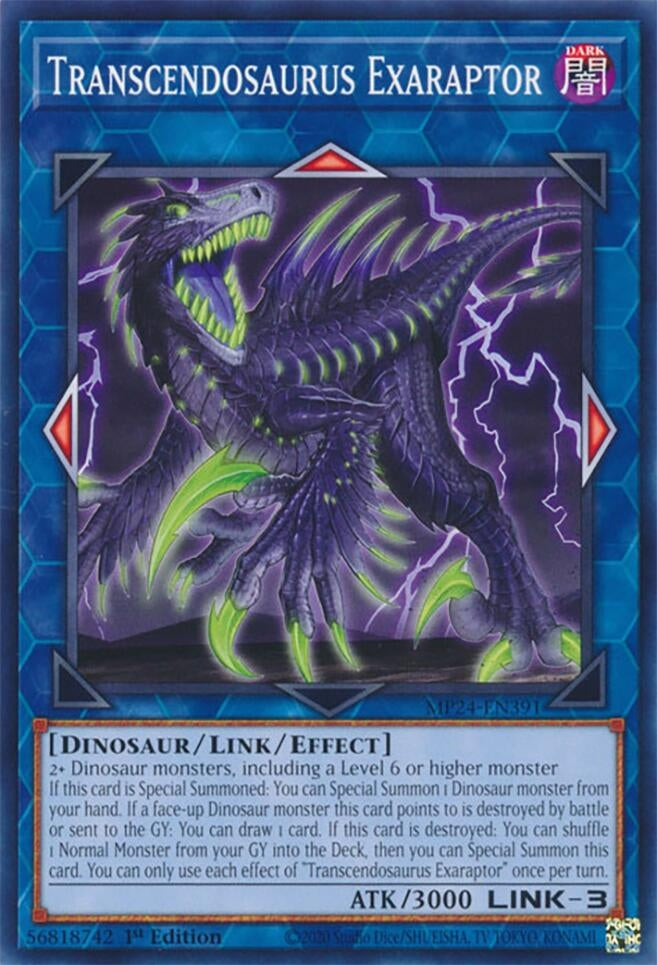 Transcendosaurus Exaraptor (24391) - YuGiOh Single