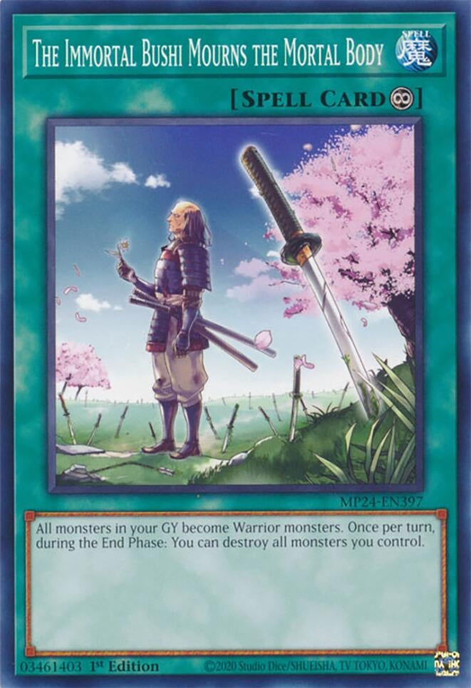 The Immortal Bushi Mourns the Mortal Body (24397) - YuGiOh Single