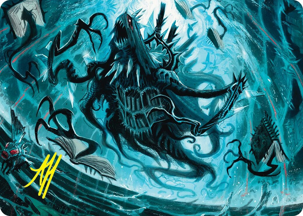 Overlord of the Floodpits Art Card (Gold-Stamped Signature) (4) [ASDSK] - MTG Single