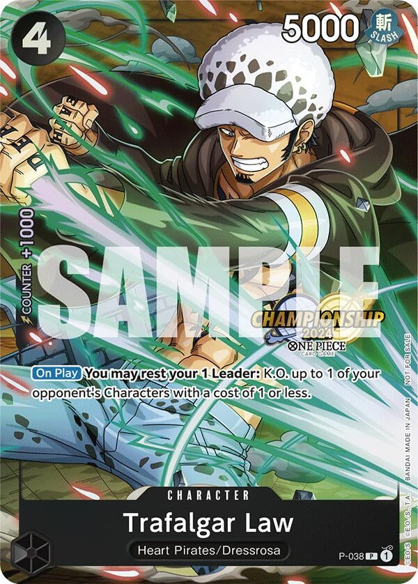 Trafalgar Law - P-038 (CS 2024 Event Pack) (38) (OP-PR) - One Piece Card Game Single