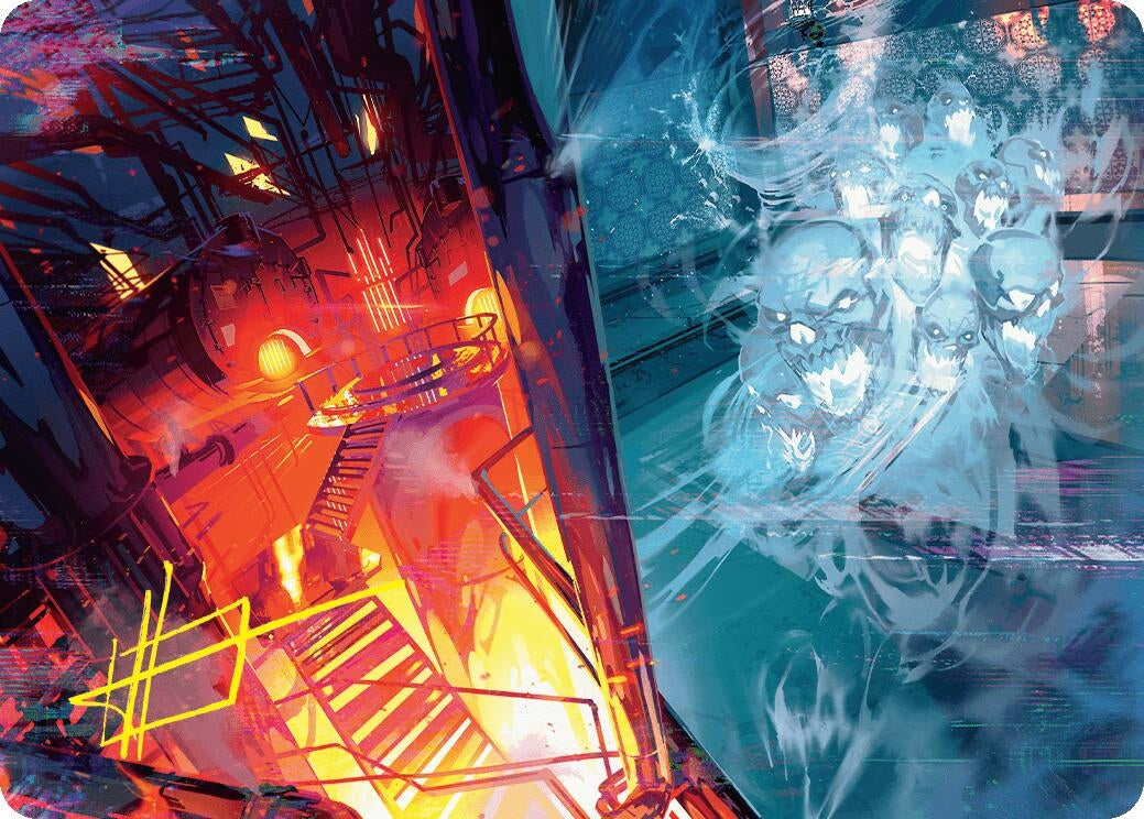 Roaring Furnace // Steaming Sauna Art Card (Gold-Stamped Signature) (37) [ASDSK] - MTG Single
