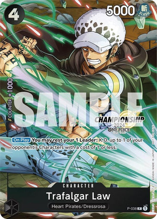 Trafalgar Law - P-038 (CS 2024 Event Pack Finalist) (38) (OP-PR) - One Piece Card Game Single
