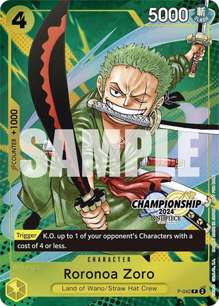 Roronoa Zoro (CS 2024 Event Pack Finalist) (42) (OP-PR) - One Piece Card Game Single