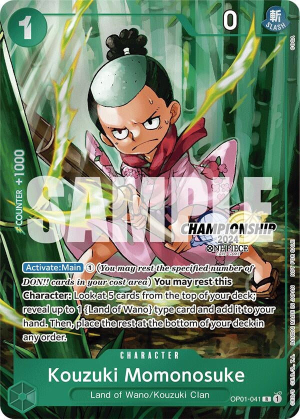 Kouzuki Momonosuke (CS 2024 Celebration Pack) (1041) (OP-PR) - One Piece Card Game Single