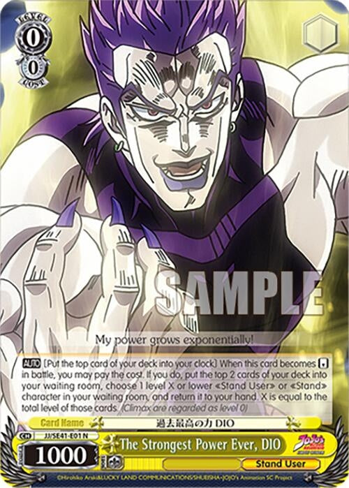 The Strongest Power Ever DIO (4101) [JJ] - Weiss Schwarz Single