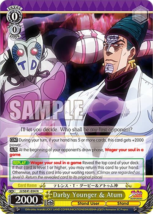 Darby Younger & Atum (4104) [JJ] - Weiss Schwarz Single