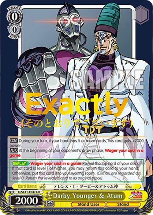 Darby Younger & Atum (JJR) (4104) [JJ] - Weiss Schwarz Single