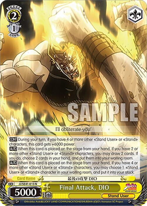Final Attack DIO (4113) [JJ] - Weiss Schwarz Single