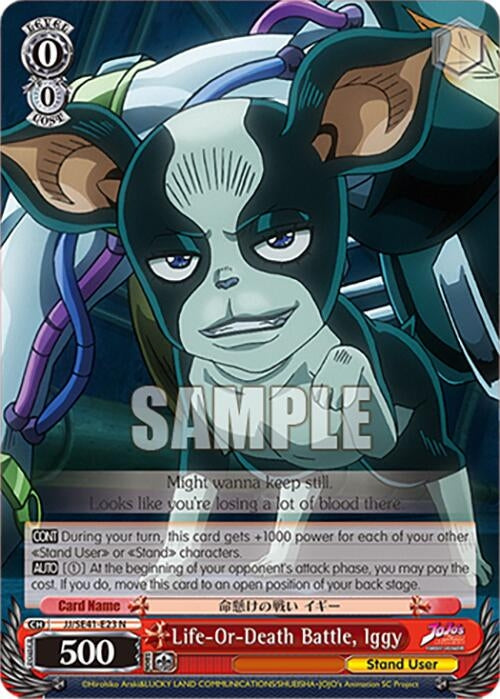 Life-Or-Death Battle Iggy (4123) [JJ] - Weiss Schwarz Single