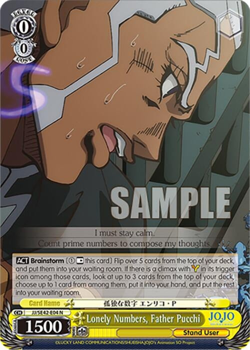 Lonely Numbers Father Pucchi (4204) [JJ] - Weiss Schwarz Single
