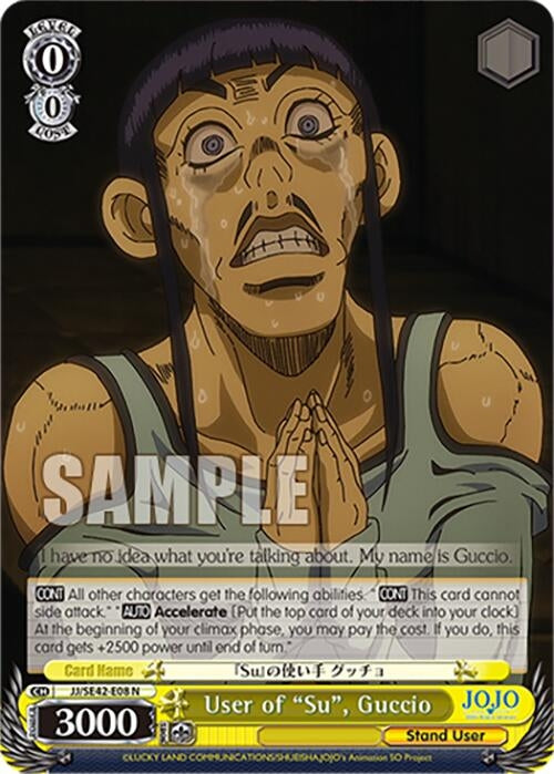 User of ’Su’ Guccio (4208) [JJ] - Weiss Schwarz Single