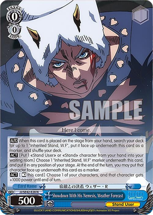 Showdown With His Nemesis Weather Forecast (4228) [JJ] - Weiss Schwarz Single