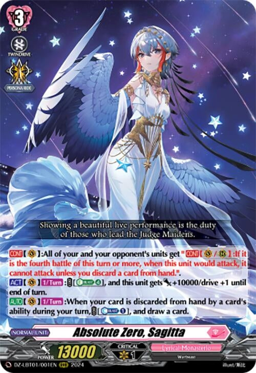 Absolute Zero Sagitta (1001) [DZ-LBT01] - Cardfight Vanguard Single