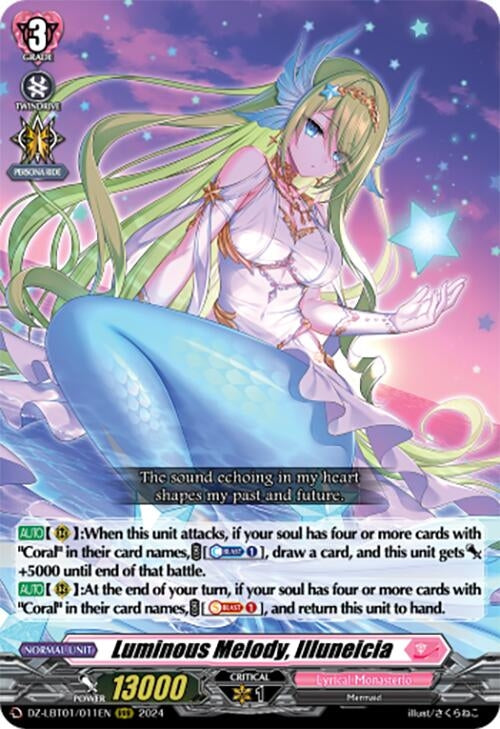 Luminous Melody Illuneicia (1011) [DZ-LBT01] - Cardfight Vanguard Single